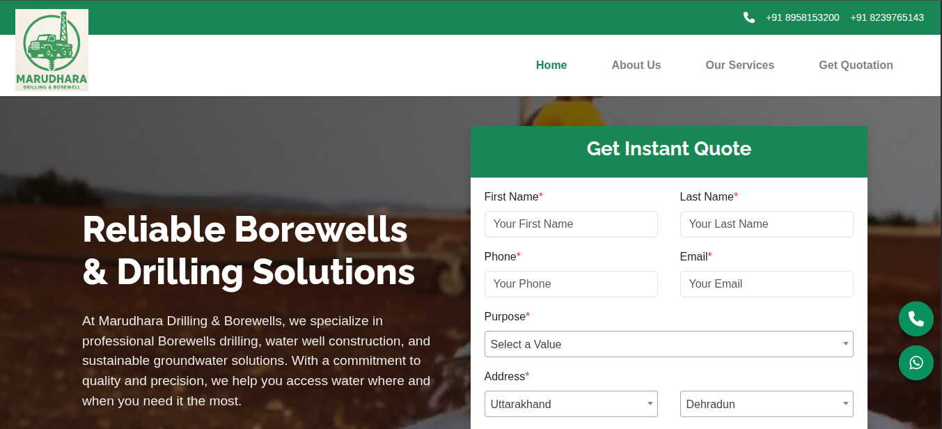 Marudhara Drilling & Borewells
        